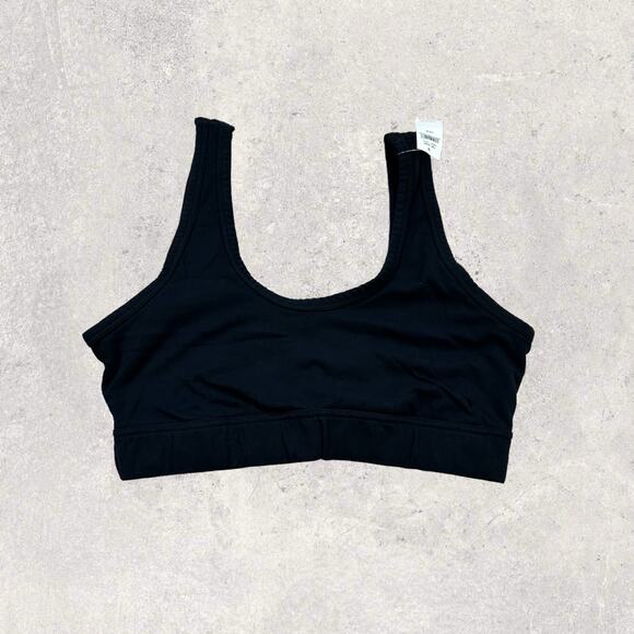 Aerie Recharge Least Support Sports Bar Women’s‎ Medium Black New With Tags - Picture 1 of 5